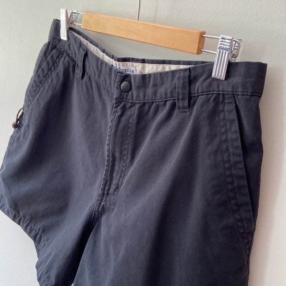 COLUMBIA Stonewashed Granite Hiking Shorts Black Size 12 - Picture 3 of 15